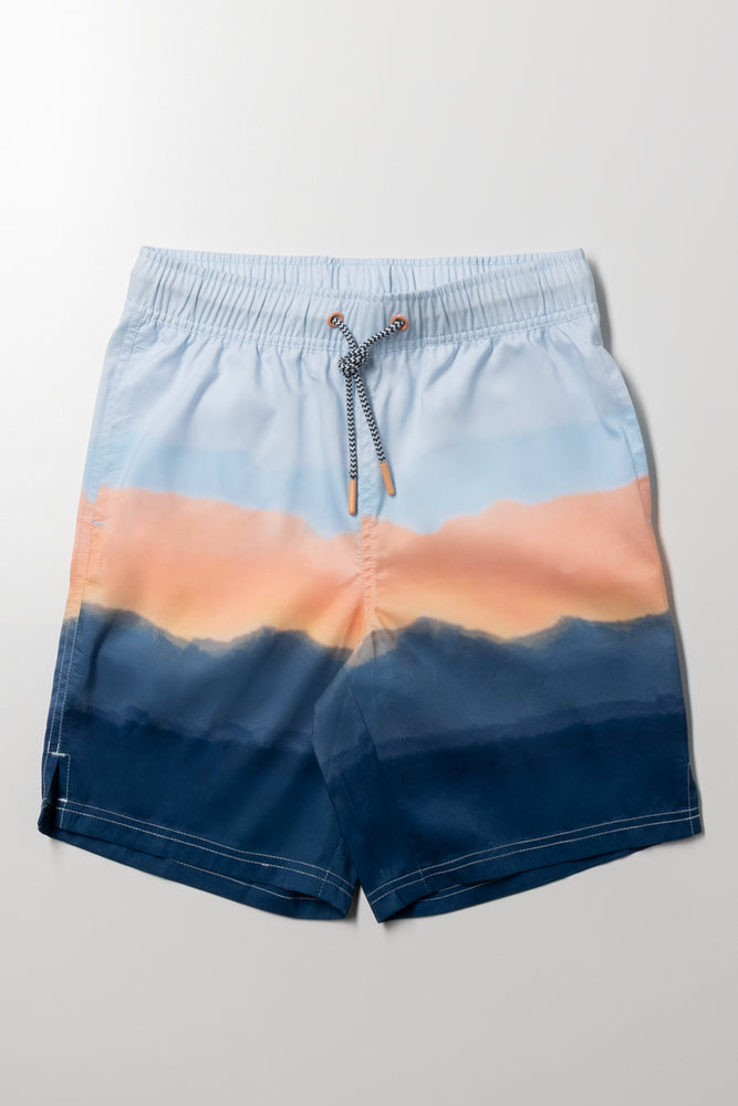Stripe Swim Shorts Blue