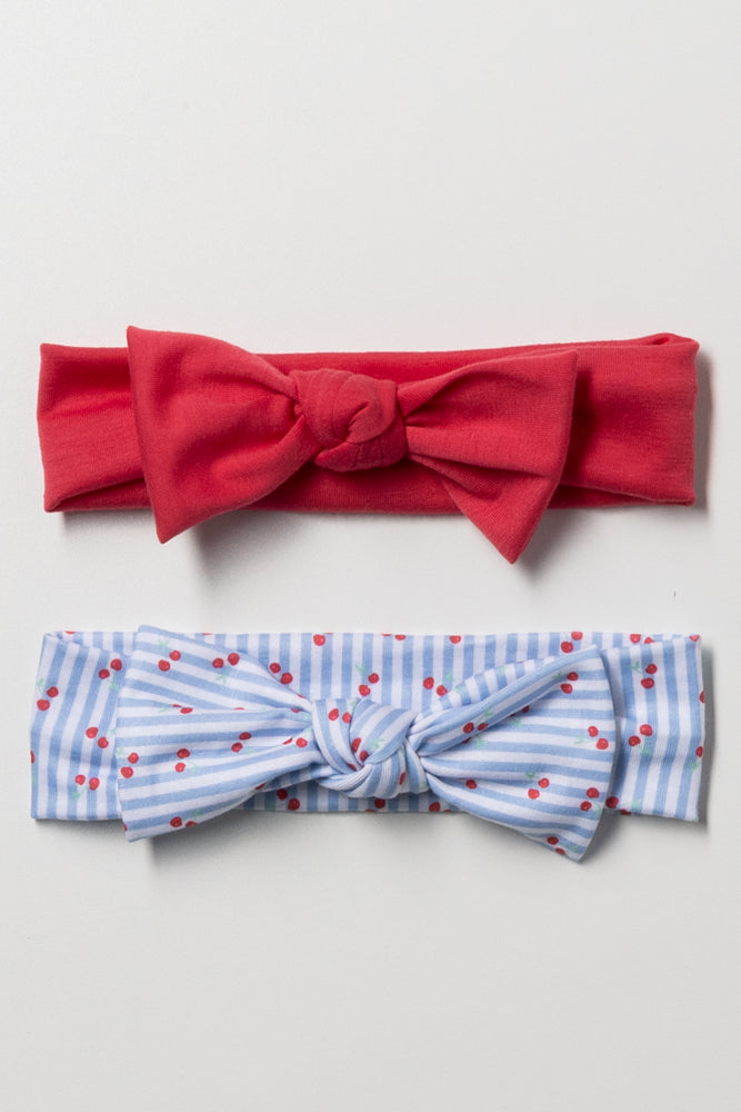 2 Pack Headbands Red And Blue