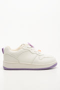 Butterfly Charm Sneakers White & Lilac (1)