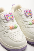 Butterfly Charm Sneakers White & Lilac (2)