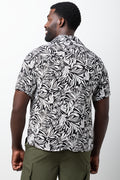 Resort Short Sleeve Shirt Black And White (2)