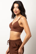 Seamfree Bralette Brown (1)