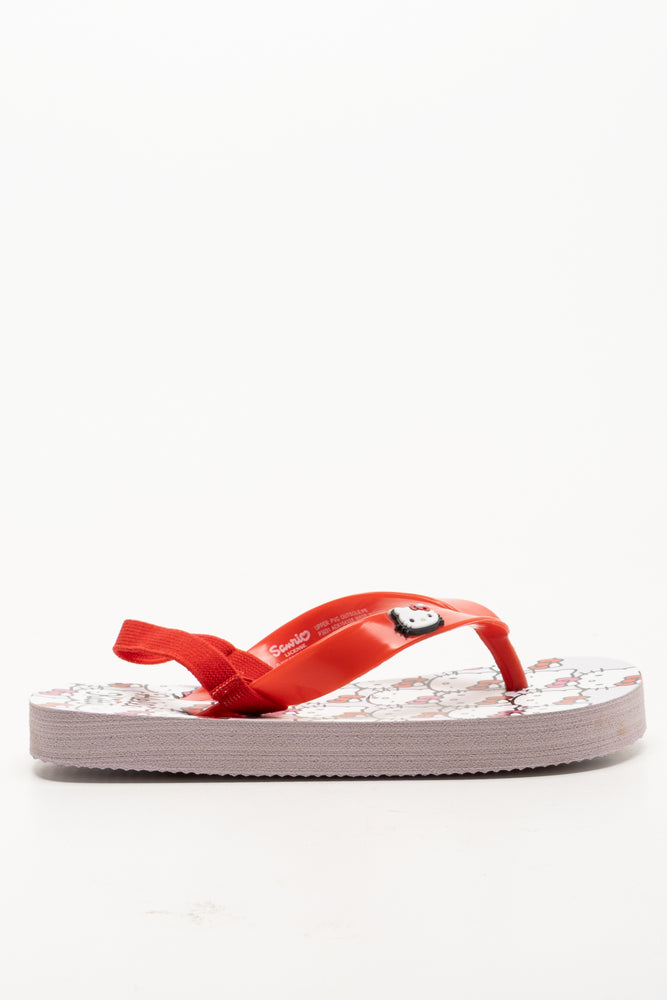 Hello Kitty Flip Flops Red