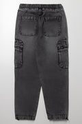 Cargo Denim Jeans Grey (3)