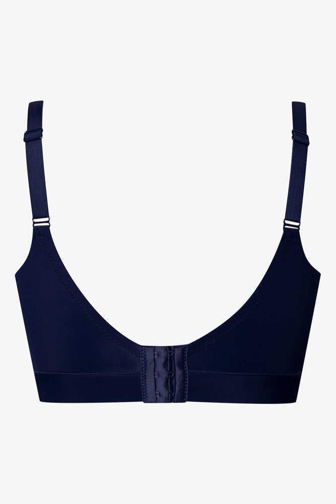 2 Pack Padded Wire Free Bras Navy And Light Blue (3)