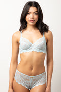 2 Pack Lace Non Padded Underwire Bra Navy And Light Blue