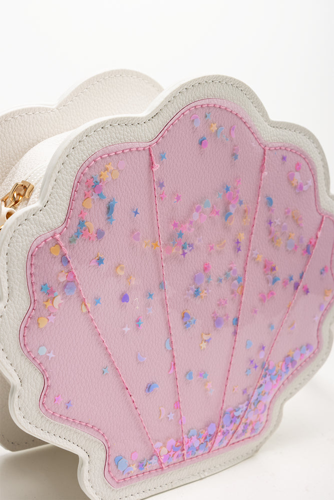 Shell Glitter Bag Pink And Cream (3)