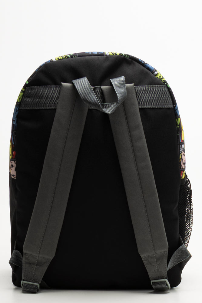 Marvel Double Zip Backpack Black (2)