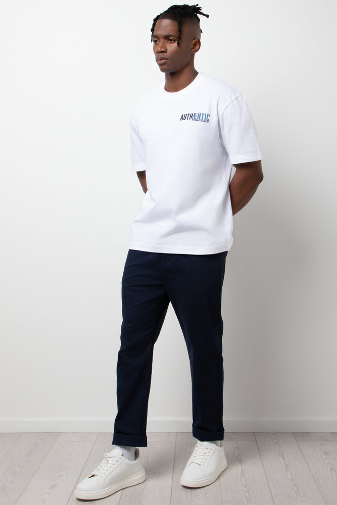 Short Sleeve Loose Fit T-Shirt White (1)
