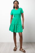 Tiered T-Shirt Dress Mint Green