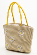 Flower Print Bag Oatmeal (1)