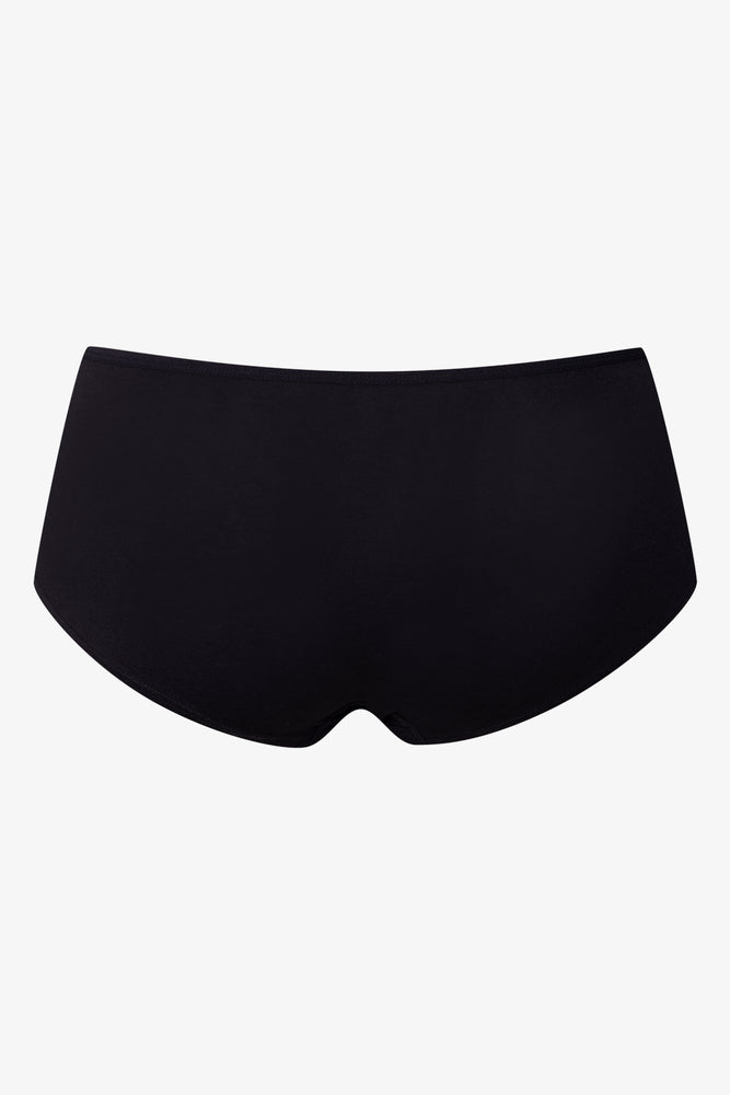3 Pack Cotton Boyleg Panties Black (4)