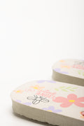 Floral Flip Flops Peach (3)