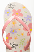 Floral Flip Flops Peach (4)