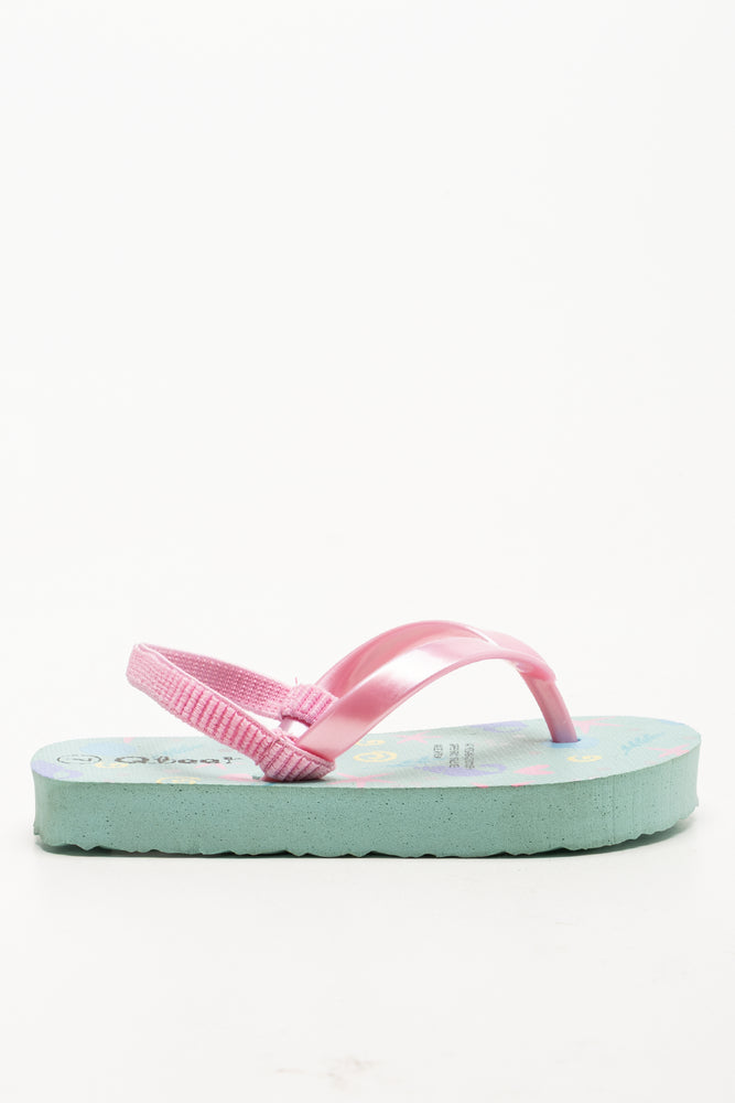 Sea Shell Flips Flops Light Blue (1)
