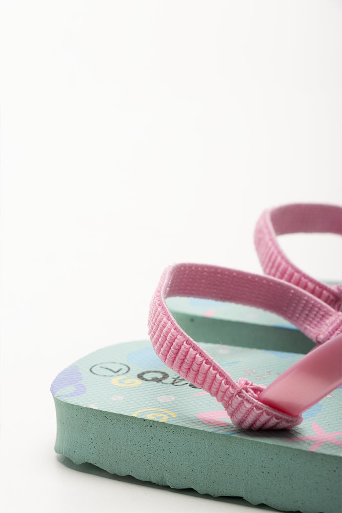Sea Shell Flips Flops Light Blue (3)