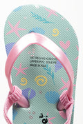 Sea Shell Flips Flops Light Blue (4)