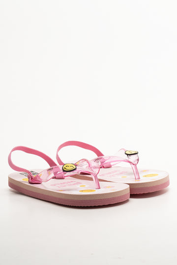 Smiley Flip Flops Pink