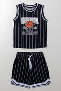 2 Piece Basket Ball Set Navy
