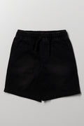 Relaxed Denim Shorts Black