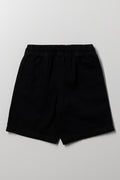Relaxed Denim Shorts Black (2)