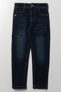 Skinny Denim Jeans Dark Blue