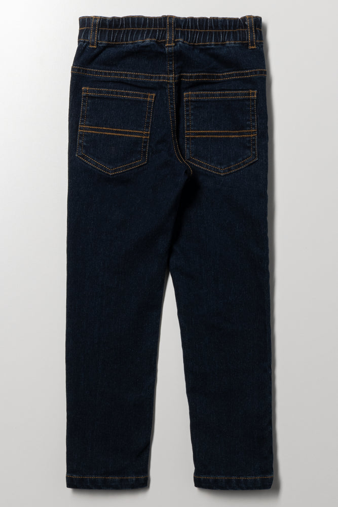 Skinny Denim Jeans Dark Blue (2)