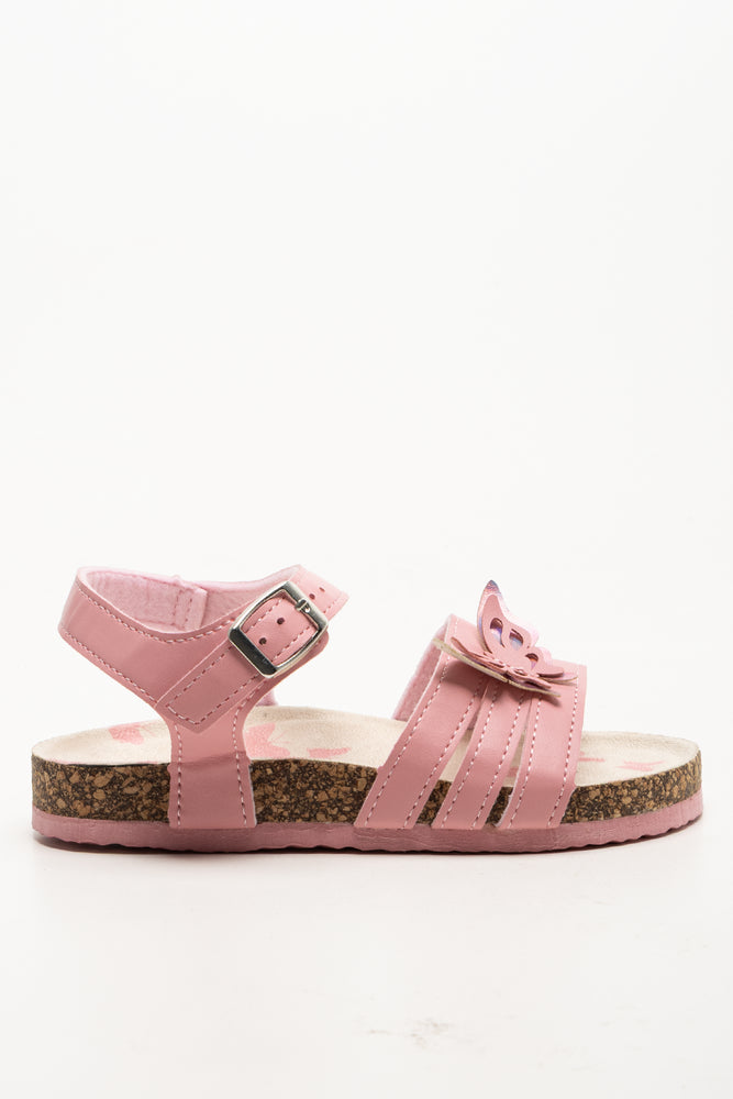 Butterfly Strappy Sandals Pink
