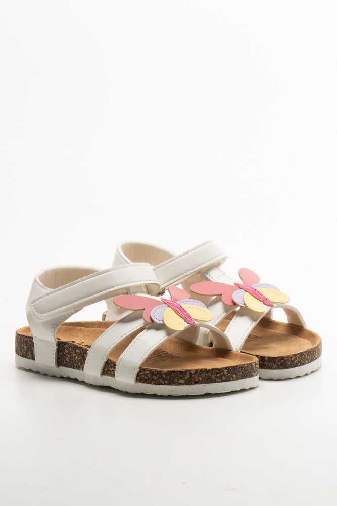 Butterfly Sandals White