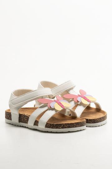 Butterfly Sandals White