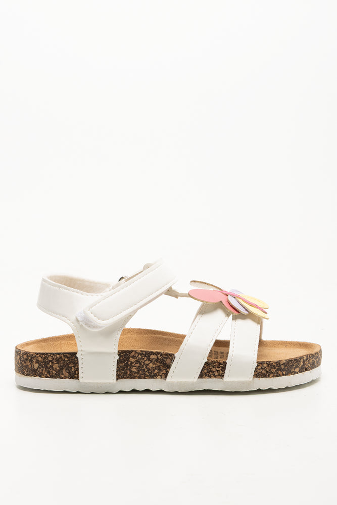 Butterfly Sandals White (1)