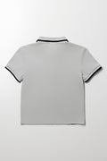 Iron Man Short Sleeve Golfer Grey (2)