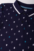 Short Sleeve Golfer Navy (1)