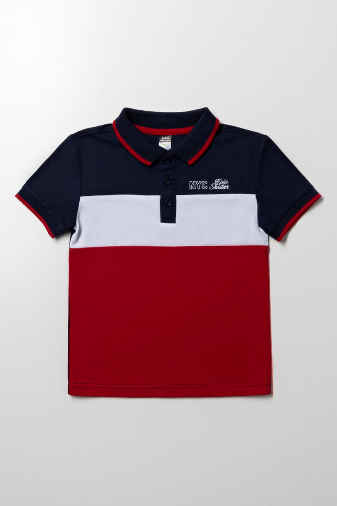 Golfer Navy And Red