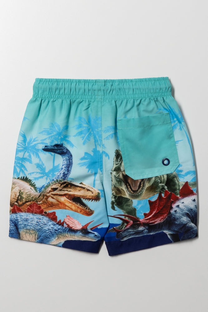 Dino Swim Shorts Turqoise (3)