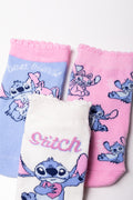 Lilo And Stitch 3 Pack Socks Pink (1)