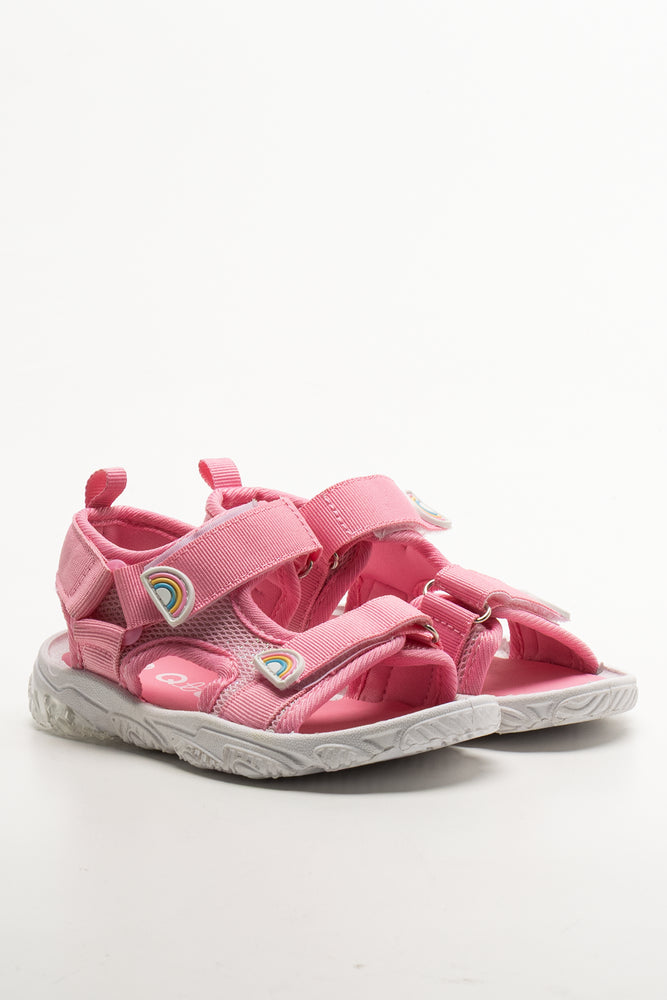 Rainbow Utility Sandals Pink