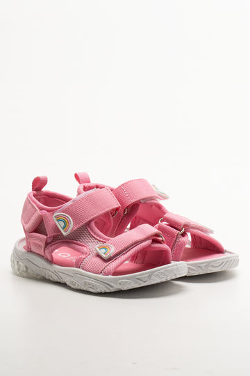 Rainbow Utility Sandals Pink