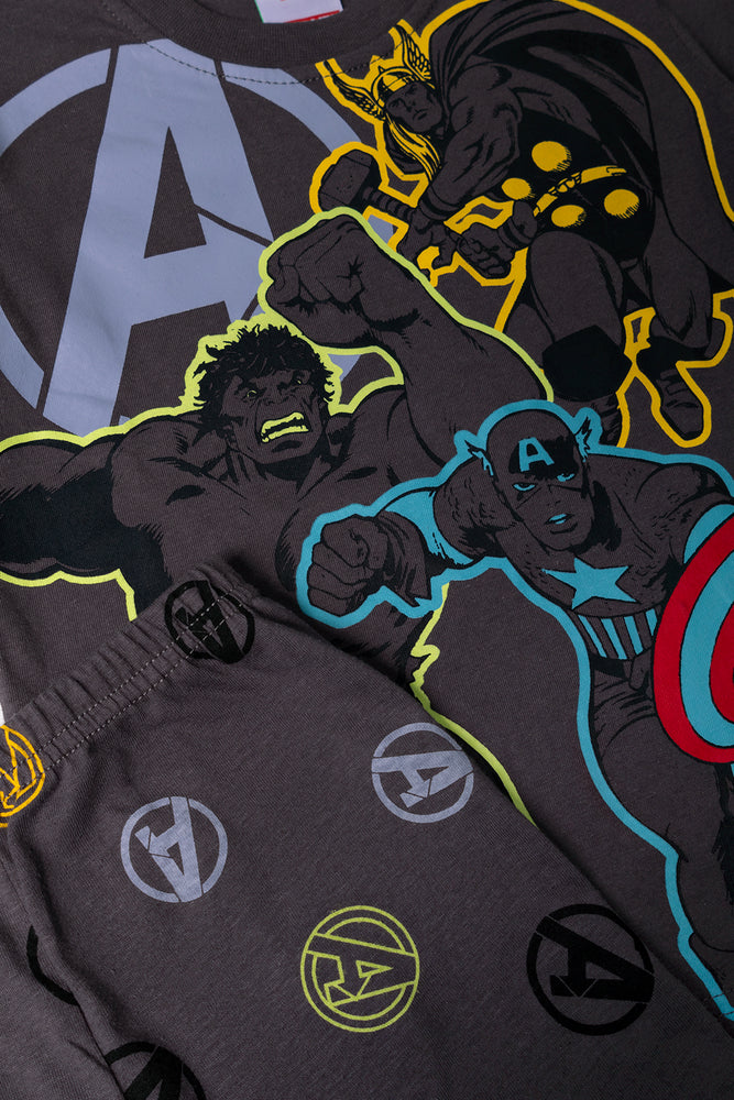Avengers Short Sleeve Pyjamas Dark Grey