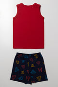Superman Sleeveless Pyjamas Red (2)