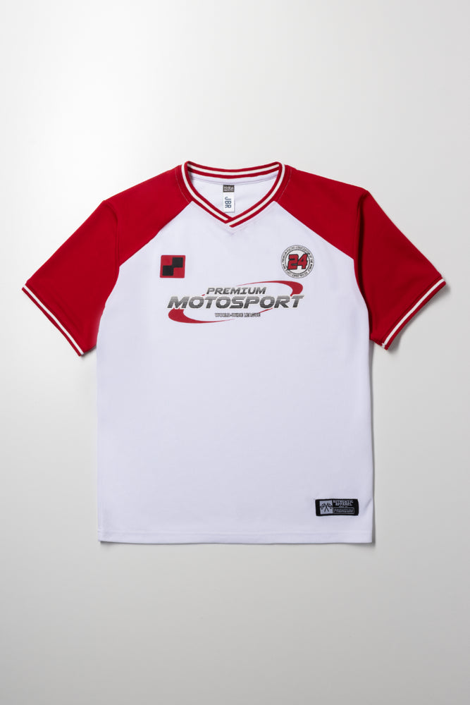 Short Sleeve T-Shirt Red And White