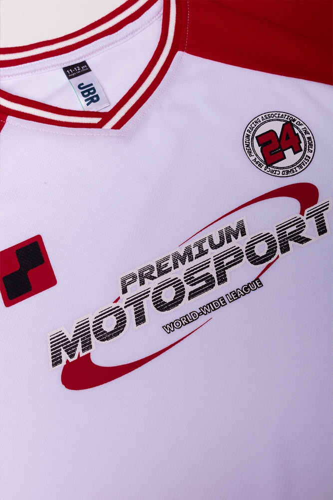 Short Sleeve T-Shirt Red And White (1)