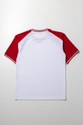Short Sleeve T-Shirt Red And White (3)