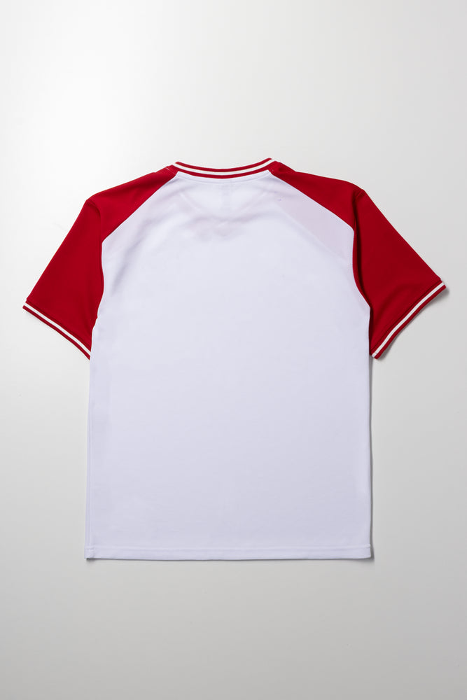Short Sleeve T-Shirt Red And White (3)