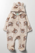 Fleece Babygrow Natural