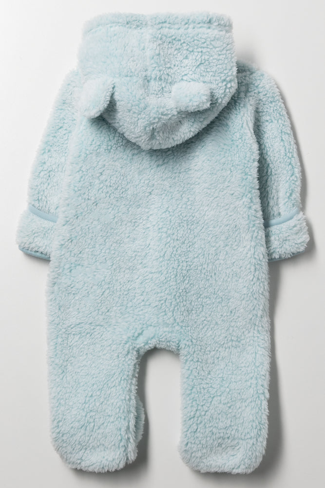 Fleece Baby Grow Blue (3)