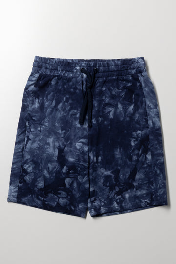 Tie Dye Shorts Blue