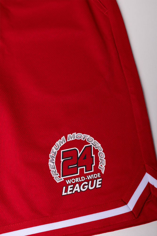 Basketball Shorts Red (2)