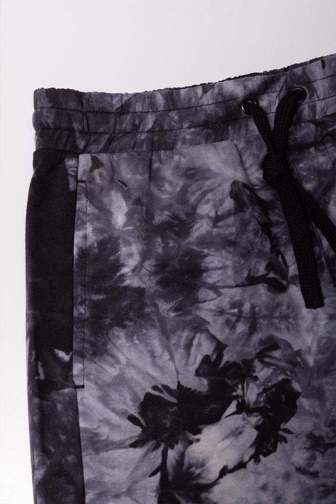 Tie Dye Shorts Charcoal (1)