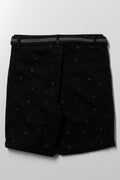 Belted Chino Shorts Black (2)